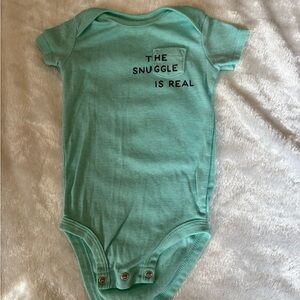 Baby One-Piece Bodysuit in Bright Blue- 'The Snuggle Is Real'